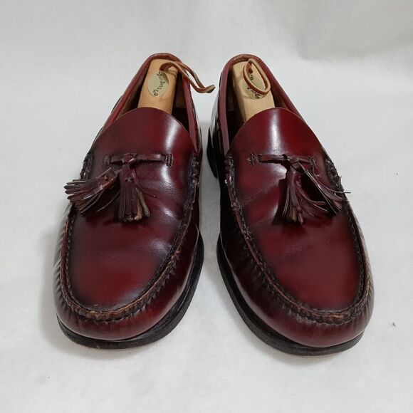 G H Bass Weejuns Eddington Mens Tassel Loafers Size 10.5 D Burgundy main image 6